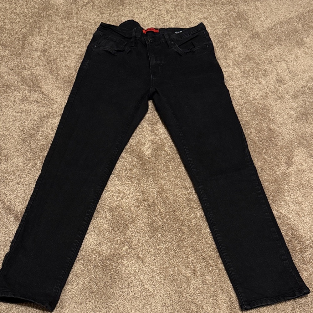 Men's Black Slim Distressed Jeans 32x30